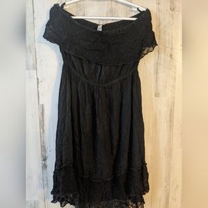Black halter top dress sz large